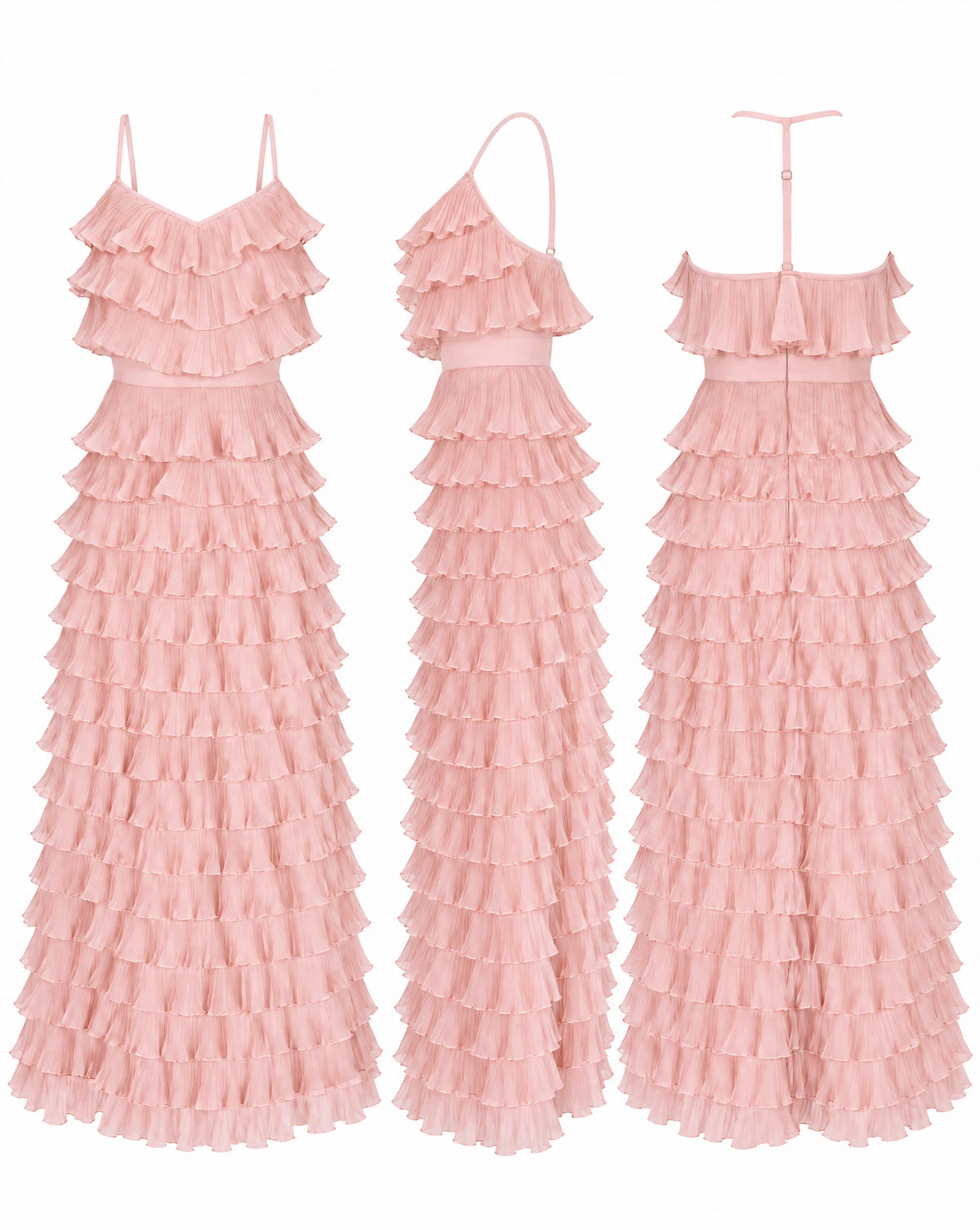 Coral Frill Midi