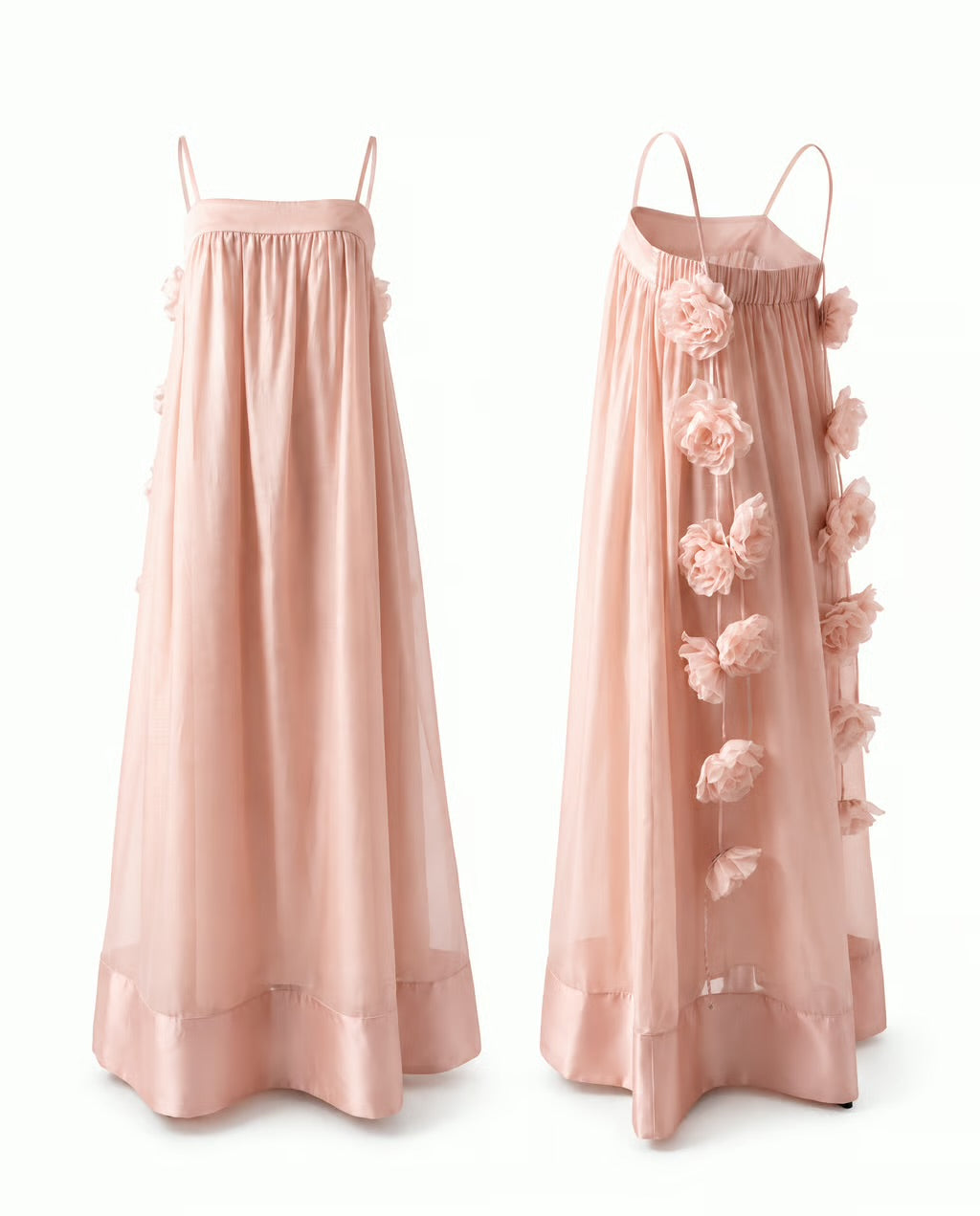 Floral Satin Maxi