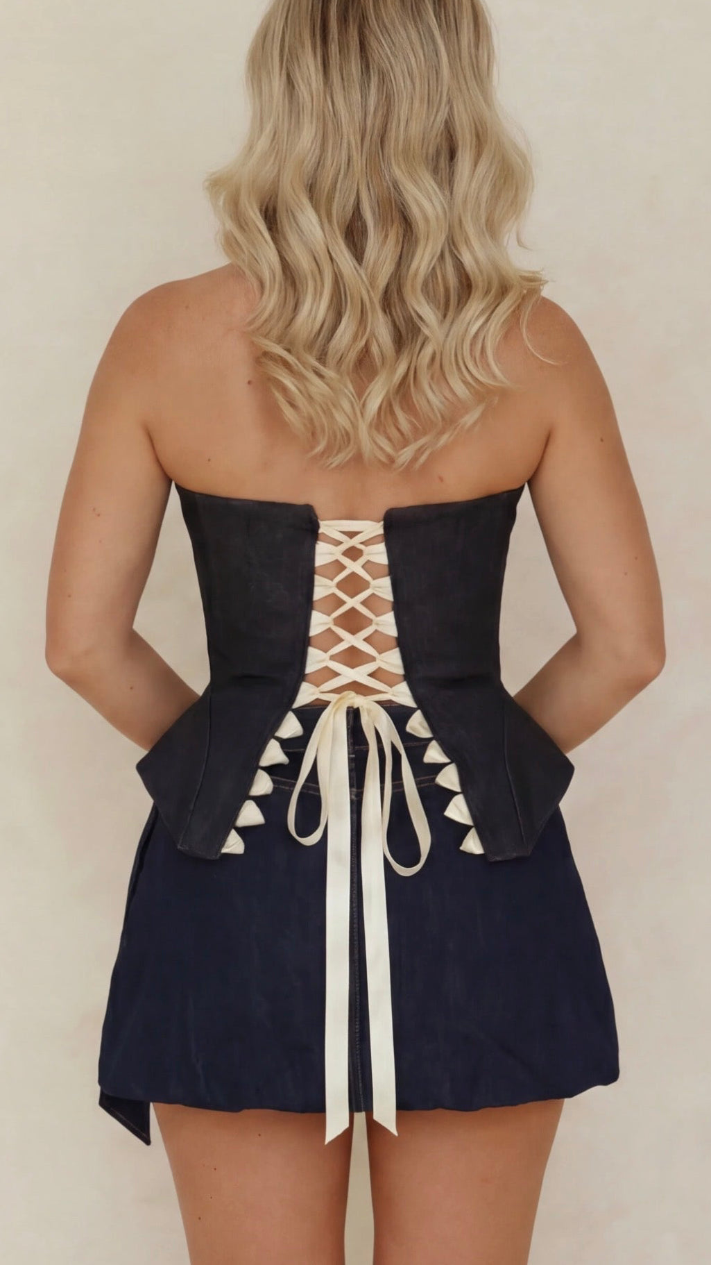 Denim Bustier - Made to Order