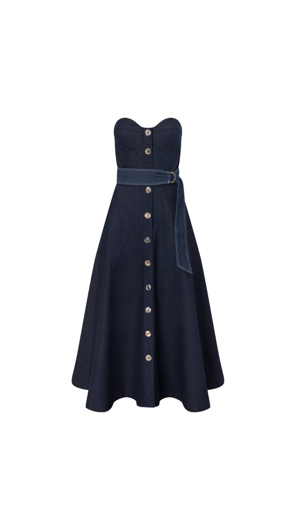 Denim Bustier Dress