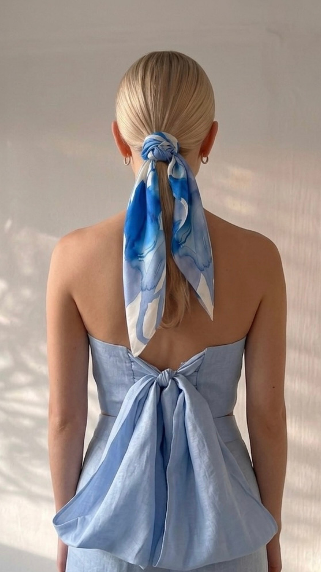 100% Silk Artesian Hair Tie