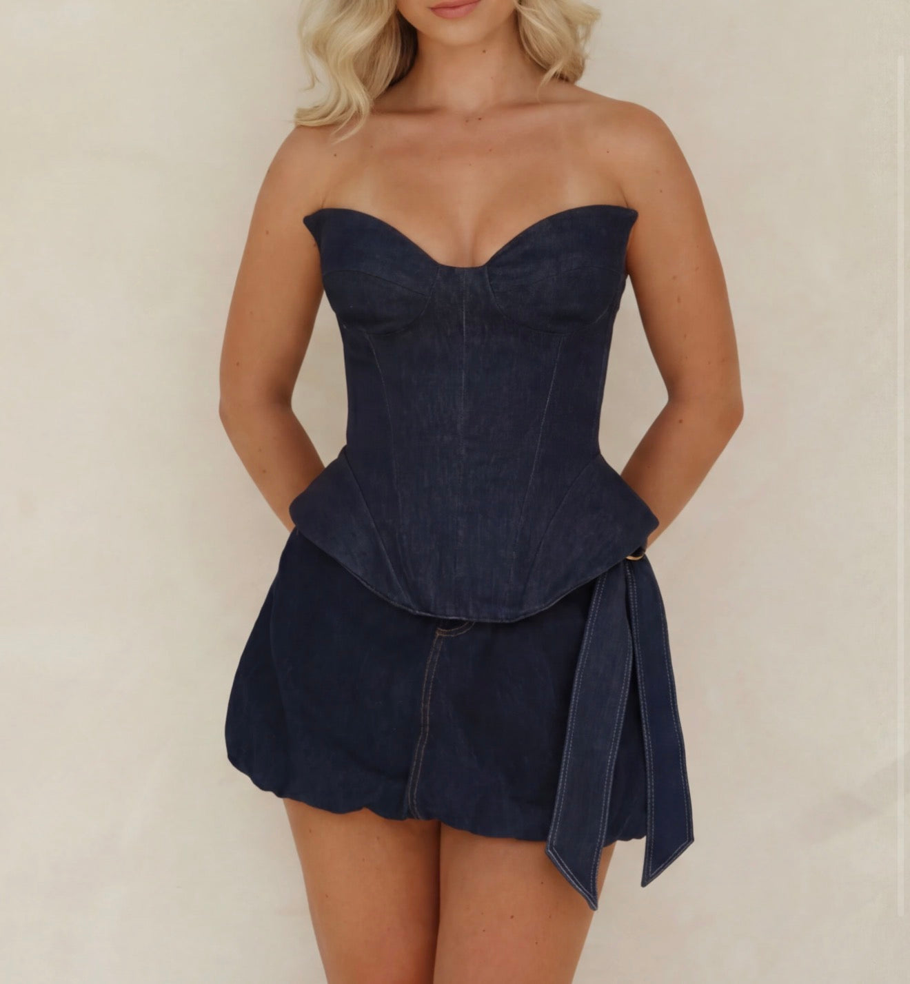 Denim Bustier - Made to Order